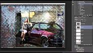 Photoshop tips and tricks. Blending photos with edges into backgrounds.