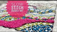 Slow Stitch Doodle Art - Slow Stitching Project (free printable)