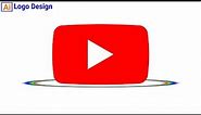 How To Draw The Youtube Logo | Adobe Illustrator Tutorial 2024