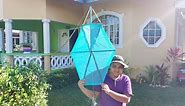 Making a traditional Trini Madbull kite from Bamboo.