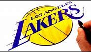 How to Draw the Los Angeles LAKERS Logo