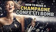 DIY Champagne Confetti Bomb Tutorial: Add Some Sparkle to Your Celebrations!