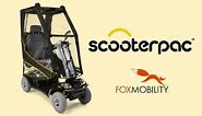 How it works - Scooterpac the universal folding mobility scooter canopy - Fox Mobility