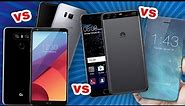 LG G6 vs HUAWEI P10 vs SAMSUNG GALAXY S8 vs iPHONE 8