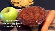 apple carrot chunda | chunda recipe | gujarati chunda recipe | quick chunda recipe