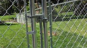 How to use/adjust a chain link gate latch