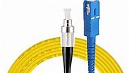 SC to FC Fiber Optic Patch Cable, 3M(9.8ft) Single-Mode Simplex Jumper Fiber Cable - SC/UPC-FC/UPC 9/125um Yellow SM Fiber Optic Cable Cord