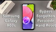 How to Hard Reset SAMSUNG Galaxy A03s | Bypass Forgotten Security Lock