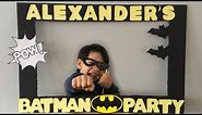 DIY: Batman photo booth frame