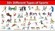 Name of Different Types of Sports | List of Sports in English | Sports Vocabulary