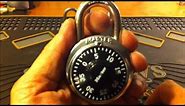 (20) Decoding a Dial Combination Master Pad Lock (The fast and easy way)