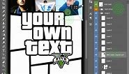 How To Create GTA Style Poster In Photoshop + Free Template #Shorts