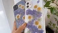 Purple flower iPhone 11 case iPhone 12 Case floral for woman