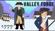 Valley Forge, 1777 (The American Revolution) cartoon