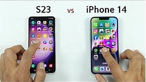 Samsung S23 vs iPhone 14 | SPEED TEST