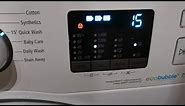How to remove lock symbol from Samsung washing machine
