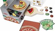 Melissa & Doug Top & Bake Wooden Pizza Counter Play Set (41 Pcs) - FSC Certified