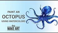 Octopus Watercolor Art Tutorial