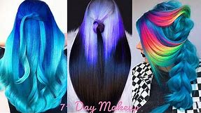 TRENDING LONG HAIR COLORFUL DYING TUTORIAL COMPILATION SUMMER 2021 AMAZING HAIRSTYLE IDEAS FOR GIRL