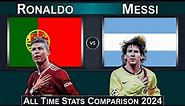 Messi vs Ronaldo All Time Stats Comparison