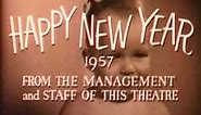 Vintage 1956 Happy New Year Theater Ad