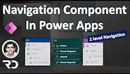Power Apps Navigation Menu Component (2 level menu)