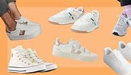 Stylish day to night! The best women's white trainers that you can wear 24/7