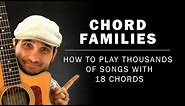 Chord Families | How To Play Thousands Of Songs With 18 Chords | Beginner Guitar Lesson