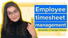 Employee timesheet template in Google Sheets