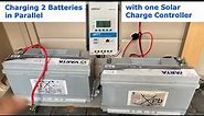 Charging two batteries in Parallel with one Solar Charge Controller