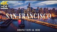 San Francisco 4K drone view 🇺🇸 Flying Over San Francisco | Relaxation film with calming music - 4k