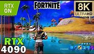 ►Fortnite in 8K Ray Tracing | RTX 4090 | Ryzen 9 7950X | Epic Settings | DLSS ON & OFF