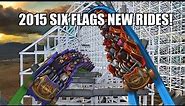 NEW Rides for Six Flags Theme Parks in 2015!