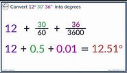 How to Convert Degrees Minutes Seconds to Decimal Degrees