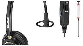 Arama Cisco Phone Headset with Noise Canceling Microphone Mute Switch Telephone Headset Compatible with Cisco IP-7821 7841 7942G 7931G 7940 7941G 7945G 7960 7961G 7962G 7965G 7975G 8811 8841 8861 9951