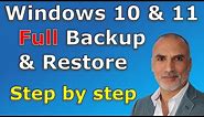 Windows 11 & Windows 10 backup and restore full system image