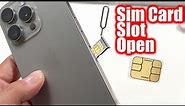 How To Remove Sim Card From iPhone 15 Pro Max - How To Insert Sim Card iPhone 15