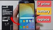 replace battery samsung j7 prime how to change battery samsung galaxy j7 prime
