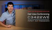 Dell C3422WE Monitor - First Impression and Unboxing 34-Inch Curved Video Conferencing Monitor
