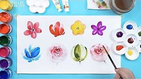 How to Paint 8 Flowers Drawing and Coloring Learn Colors for Beginners