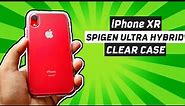 Spigen Ultra Hybrid Clear Case iPhone XR Unboxing and review | Best case for iphone xr (Product Red)