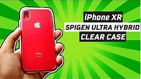 Spigen Ultra Hybrid Clear Case iPhone XR Unboxing and review | Best case for iphone xr (Product Red)