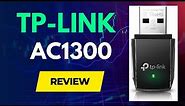 TP LINK AC1300 USB WiFi Adapter Unboxing, Speed Test, and Review!