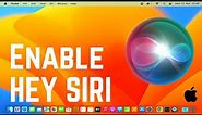 How to Enable "HEY SIRI" Hands Free Voice Command on Mac / macOS