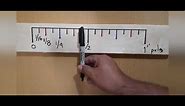 Como medir en fracciones de pulgada