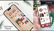 iOS 17 AESTHETIC CUSTOMIZATION! 🎄✨ CHRISTMAS THEME | custom iphone theme, widgets, icons tutorial