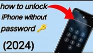 how to fix iPhone unavailable ! how to unlock iPhone if forgot password!(2024)