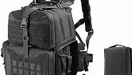 Tactical Range Backpack, Gun Bag for Handguns and Ammo, 3 Pistol Carrying Cases for Hunting Shooting