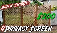 How to Build a Privacy Wall | DIY Privacy Screen | DIY Lattice Privacy Wall