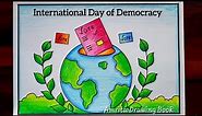 International Day of democracy drawing | Voters Awareness Drawing | National Voters Day Drawing